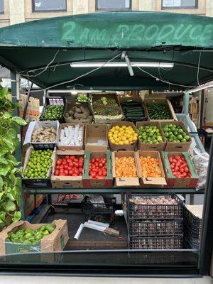 Fresh fruits and vegetables