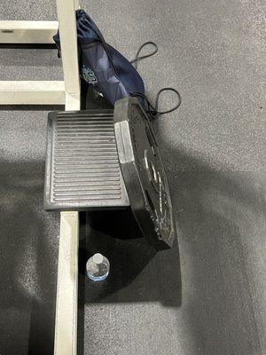 Stupid idiots leaving weights everywhere