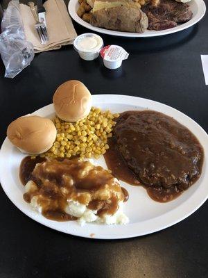 Hamburger steak!