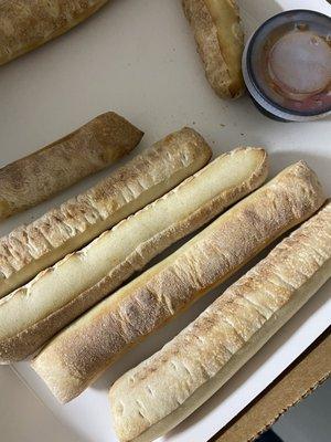 Raw no butter bread sticks