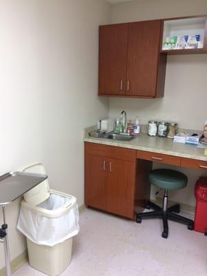 Inside patient room