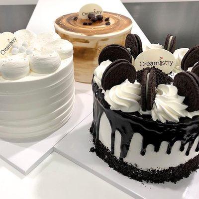 Pick from a variety of very creamy cakes. Come in different sizes. Pick one up today!