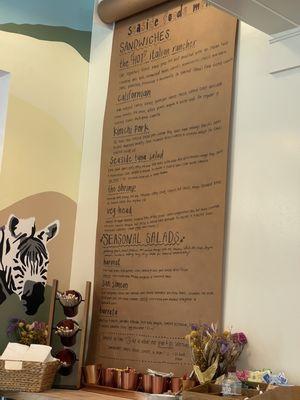 Seaside menu