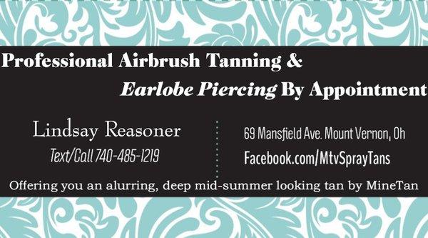 Airbrush Tans & Earlobe Piercing