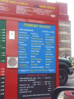 Milkshake Flavors