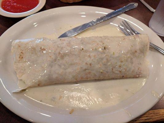 California Burrito. A great tasting burrito that's about a foot long that always leaves satisfied, that's what she said.