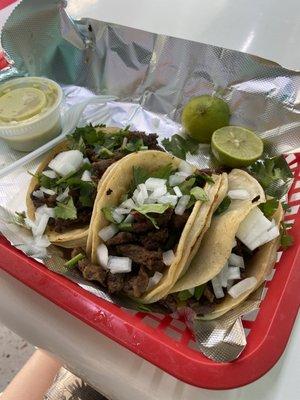 3 fajita tacos