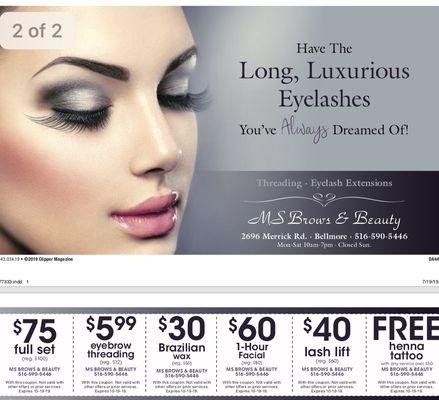 Look at this coupons and book ur services