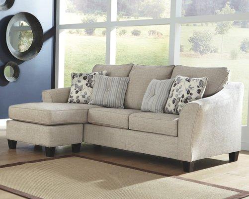 Abney Benchcraft Sofa Chaise only $629 Abney Benchcraft Sofa Chaise, 92W x 64D x 40H, 164lbs. ***OUR PROUD*** We Finance everybody no cred