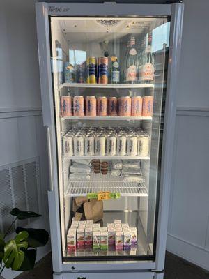 Cooler with other drink and food options