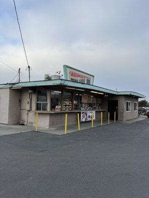 Entrance from the parking lot.