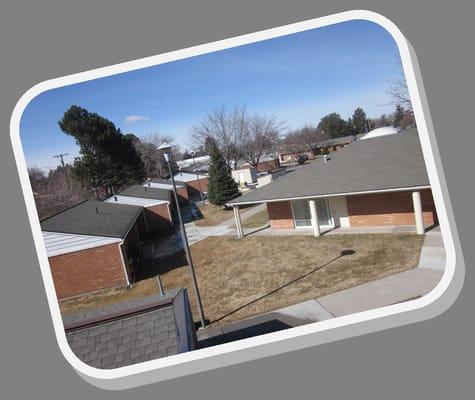 Tear off and re-roof of 16 building for Twin Falls Housing Authority.