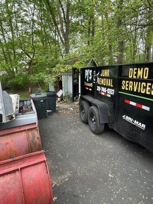 Outdoor removals taking front and center! Sheds, hot tubs, pools, decks, pavers/patios, swing sets, lawn furniture, fences, garages