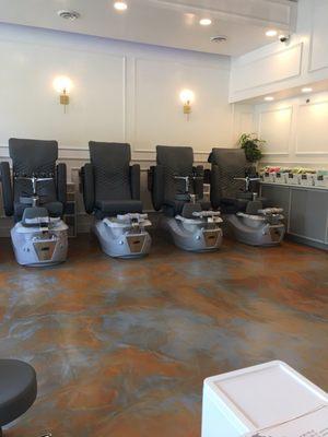 Pedicure stations