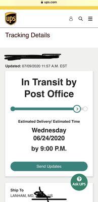 Package at Lanham location but they claim to have never received it!