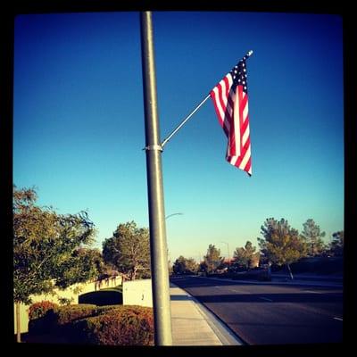 Flying Old Glory on Veterans Day