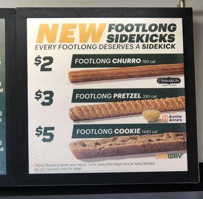 NEW FOOTLONG SIDEKICKS on 1/17/24