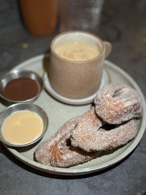 Churros with atole