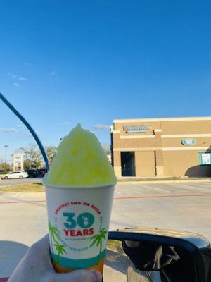 Pickle juice snowcone, extra pickle juice!