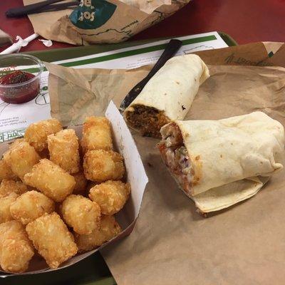 Burritos and tots