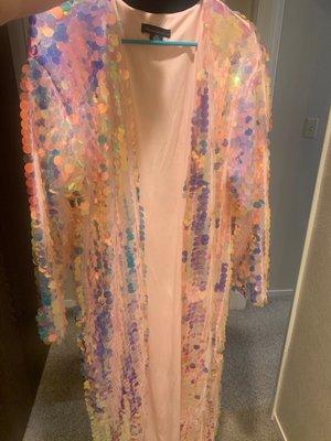 My new favorite clothing item- shimmery jacket