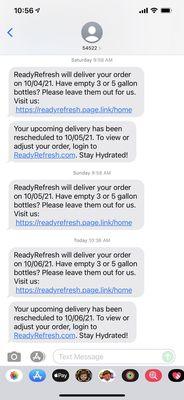 Order being delayed