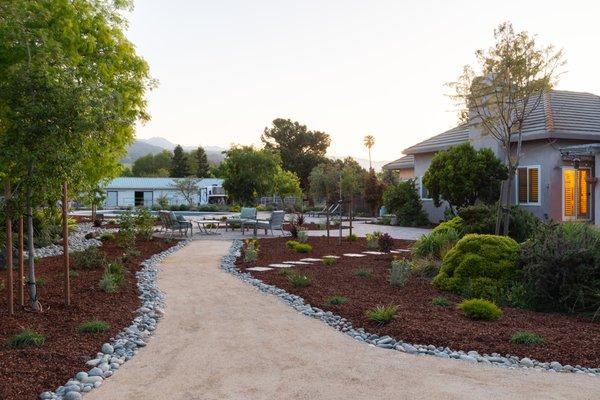 Naturally edged pathway