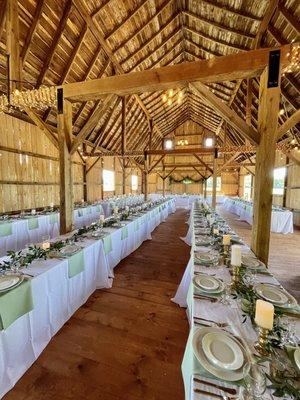 Beautiful barn wedding