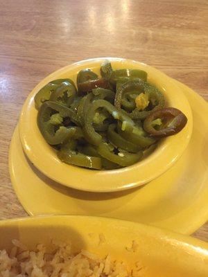 Jalapeños, not hot at all!