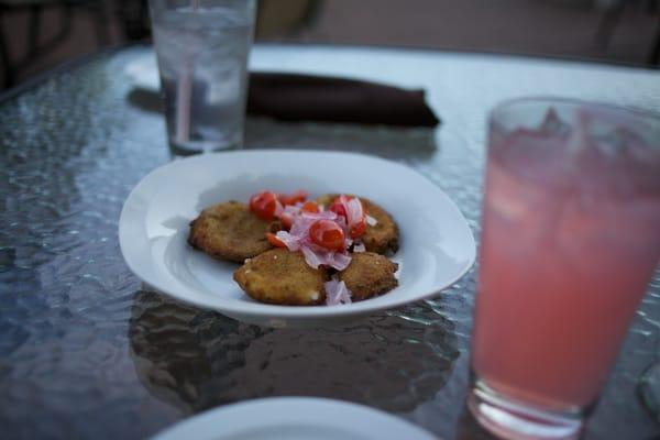 Fried mozzarella appetizer