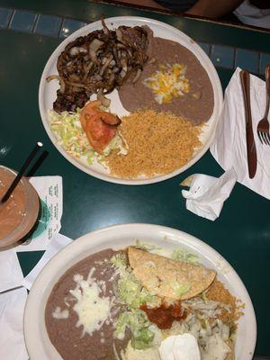 Carne asada  4. Enchilada and Taco