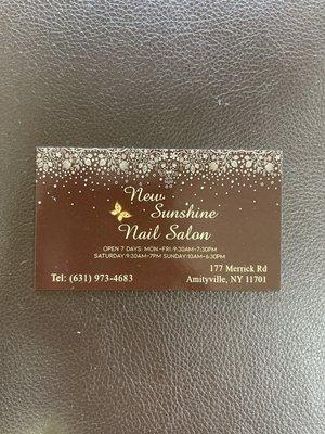 New sunshine nail salon