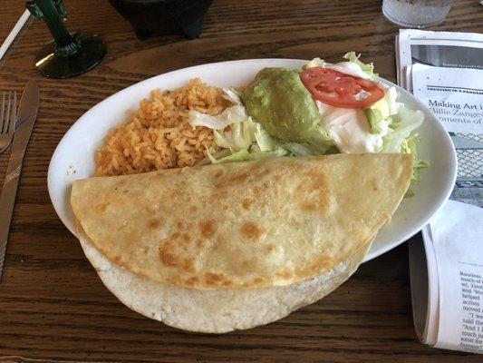 Shrimp quesadilla