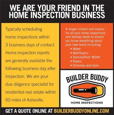 Asheville Inspections & Testing -- Builder Buddy