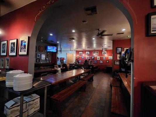 Dining Area, inside of restaurant. Very, very slow on a Tuesday evening.