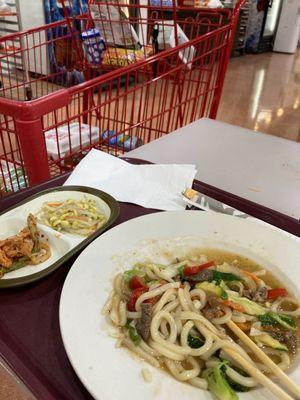 Someone parked shopping cart next to my table. It got me nervous.