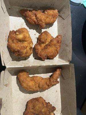 Not worth $7 for 5 small nuggets