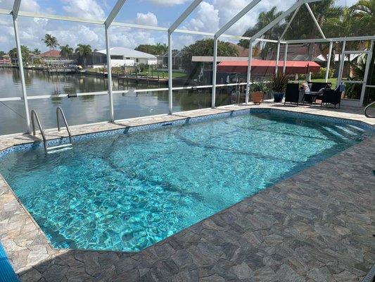 Pool resurfacing in Naples