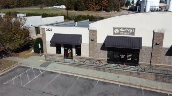 Aerial View of Audrey's Barkyard