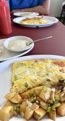 Veggie omelette & western omelette