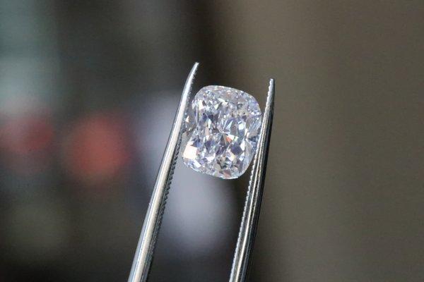 Long Cushion Cut Diamond