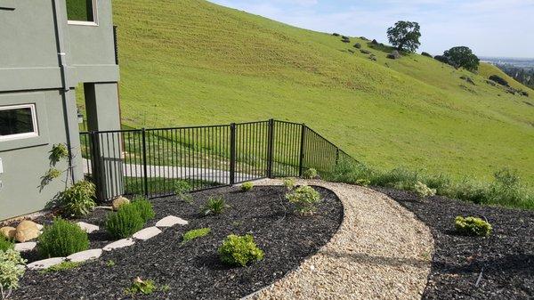 6' Regal Iron Fence at a House in Vacaville Ca