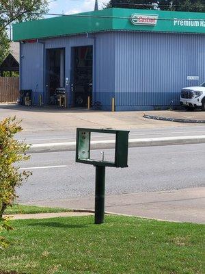 They haven't even bothered to fix their drive thru sign.