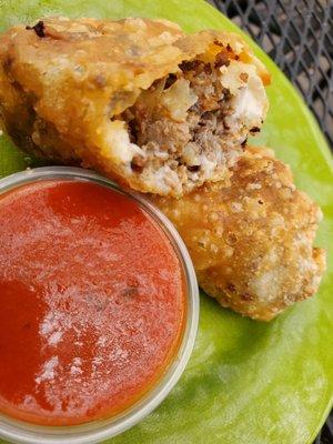 Cheesesteak egg rolls