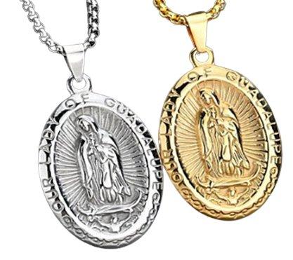 Oval Virgin Mary Pendant