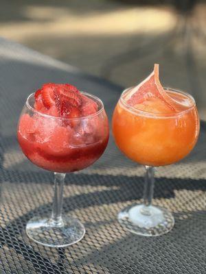 Frose and frozen Aperol spritz