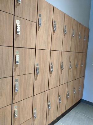 Lockers for your stuff. You don't even need to bring a lock from home.