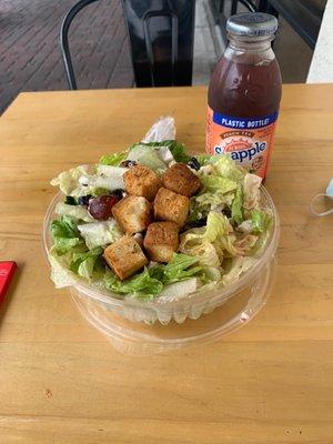 Napa salad with berry dressing