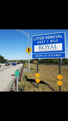 Congratulations to Royal for Adopting-A-Highway cleanup program by Exit 13 on Belt Parkway Brooklyn!