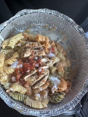 Chicken pasta diablo